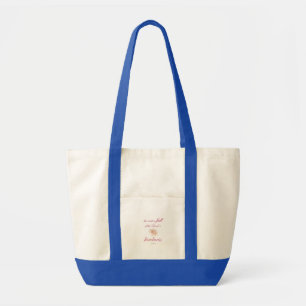 Psalm 33 Scripture with Floral Art Tote Bag