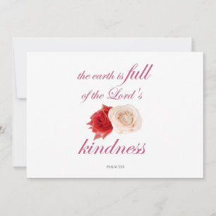 Psalm 33 – "The Earth is Full of Lord’s Kindness Invitation