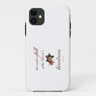 Psalm-33, The Earth is Full of the Lord's Kindness iPhone 11 Case