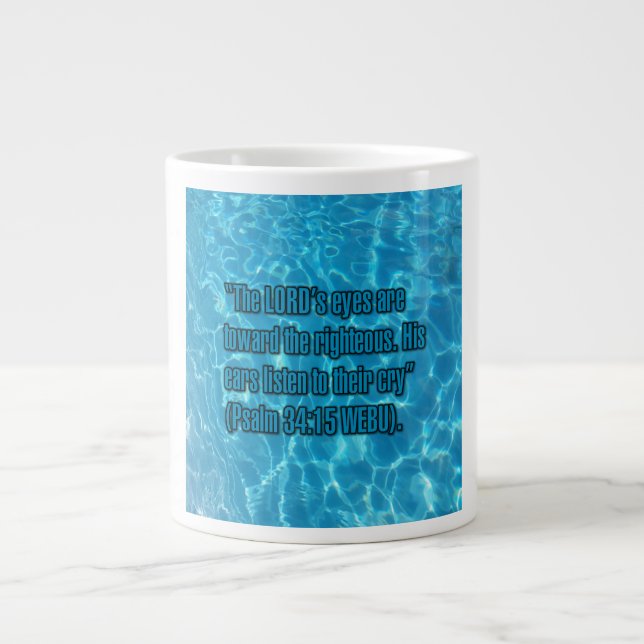 Psalm 34:15 WEBU Mug (Front)