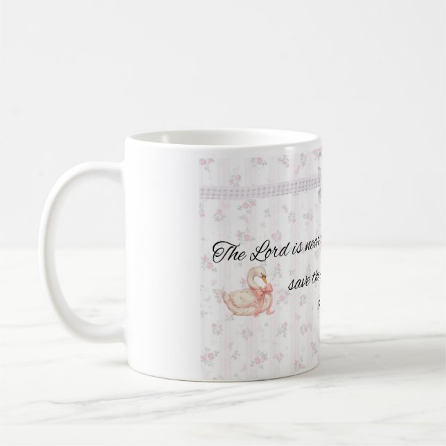 Psalm 34:18 Fithful coquette mug (Left)