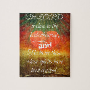 Psalm 34:18 Love Jigsaw Puzzle