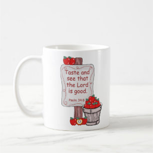 Psalm 34:8 coffee mug