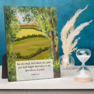 Psalm 37:11 plaque