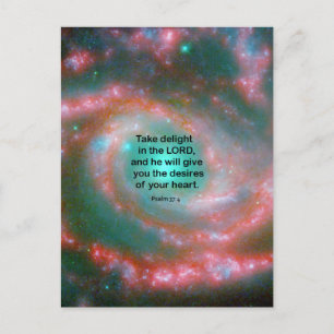 Psalm 37:4 postcard