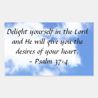Psalm 37:4 sticker