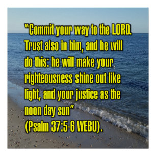 Psalm 37:5-6 WEBU Poster