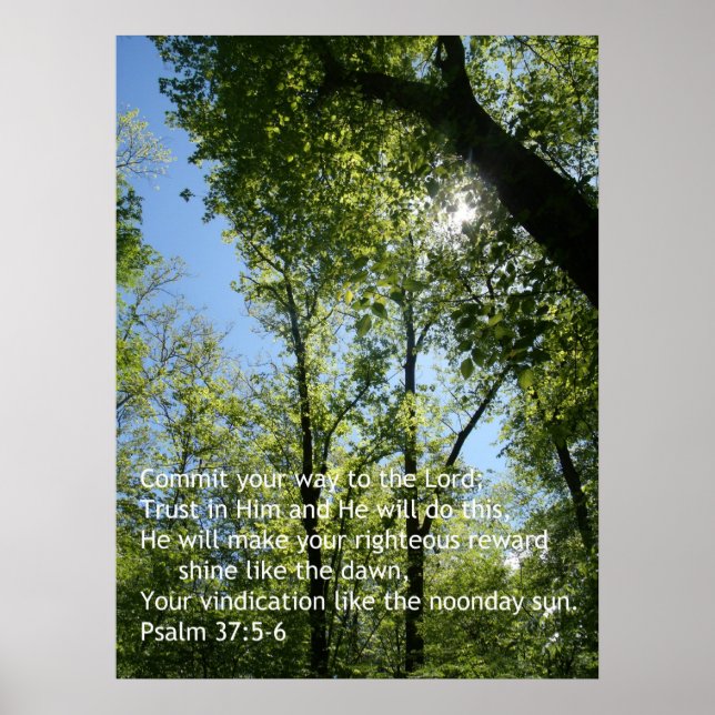 Psalm 37 Poster (Front)
