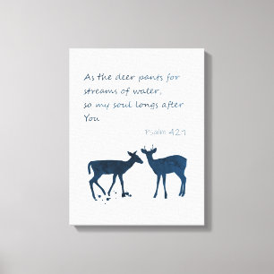 Psalm 42 1 Like A Deer Pants For Water Canvas Print