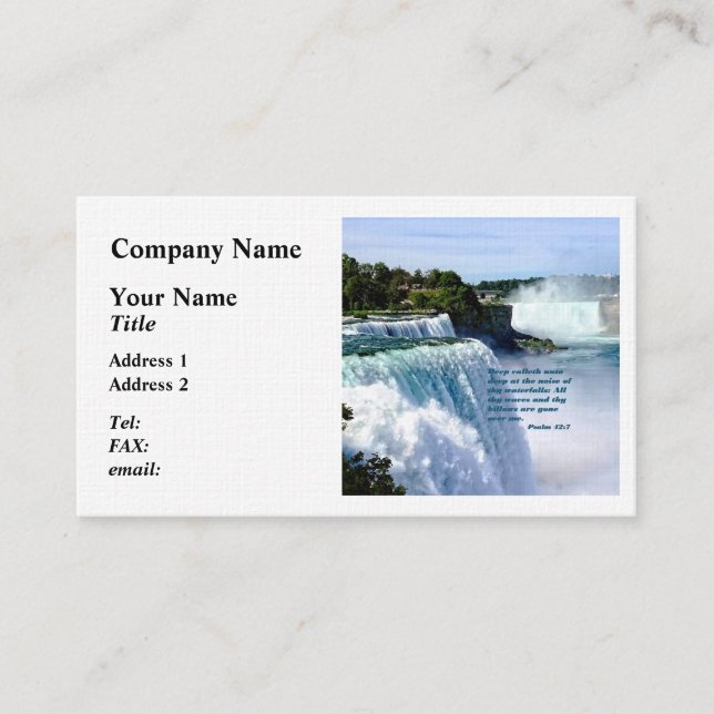 Psalm 42:7 business card (Front)
