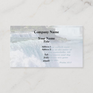 Psalm 42:7 business card