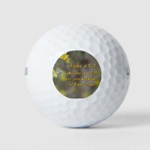 Psalm 43:3 Yellow Wildflowers Golf Balls