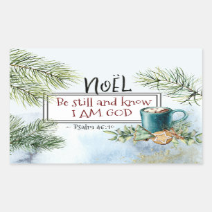 Psalm 46:10 Be still and know I am God Christmas Sticker