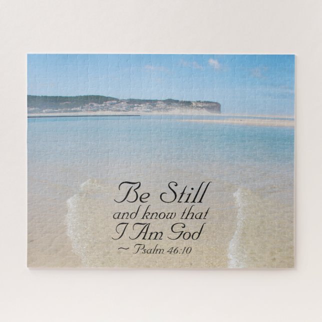Psalm 46:10 Be Still and Know that I Am God Bible Jigsaw Puzzle (Horizontal)