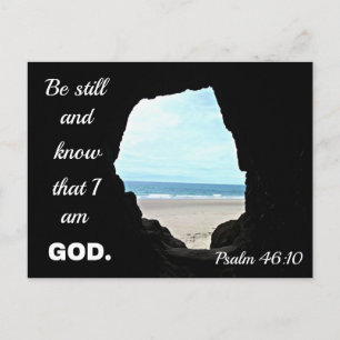 Psalm 46:10 Be still and know that I am God Holiday Postcard