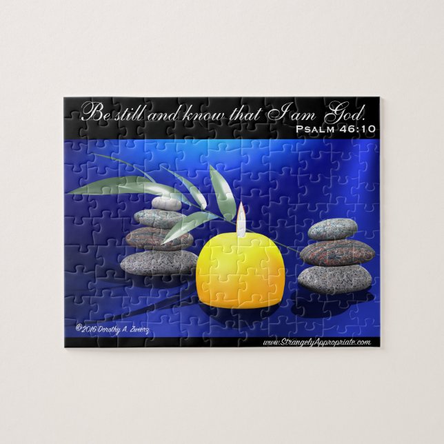 Psalm 46:10 Be still and know that I am God. Jigsaw Puzzle (Horizontal)