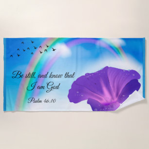 Psalm 46:10  beach towel