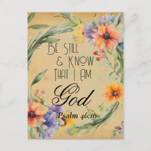 Psalm 46:10 Bible Verse Postcard