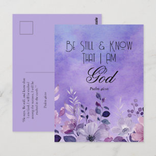 Psalm 46:10 Bible Verse Postcard