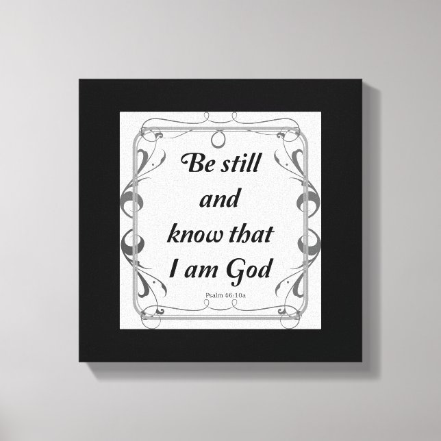 PSALM 46-10 CANVAS PRINT (Front)