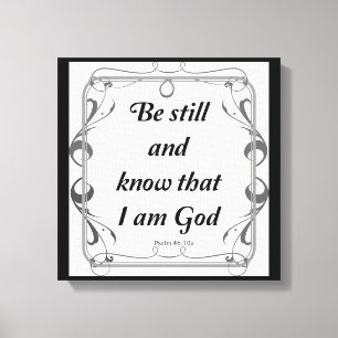 PSALM 46-10 CANVAS PRINT