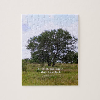 Psalm 46:10 Inspirational Bible Quote Jigsaw Puzzle