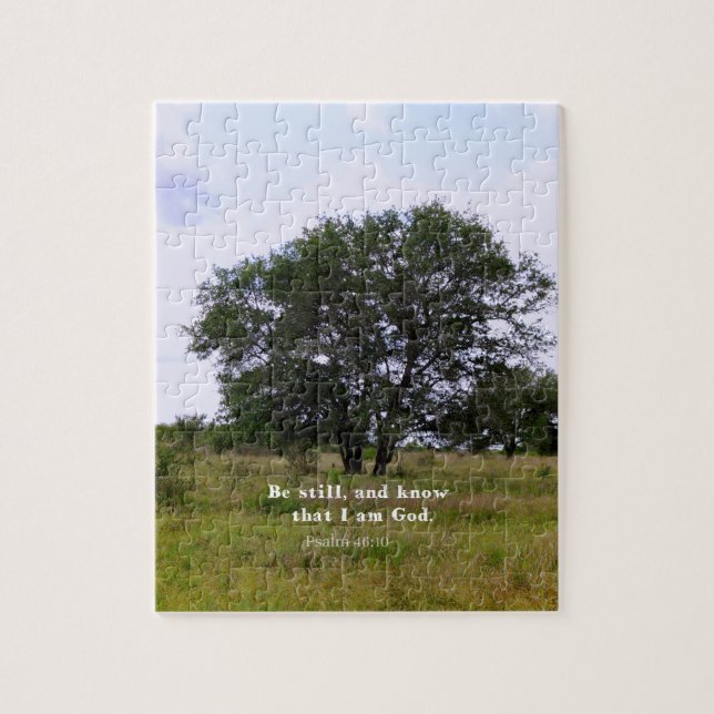 Psalm 46:10 Inspirational Bible Quote Jigsaw Puzzle (Vertical)