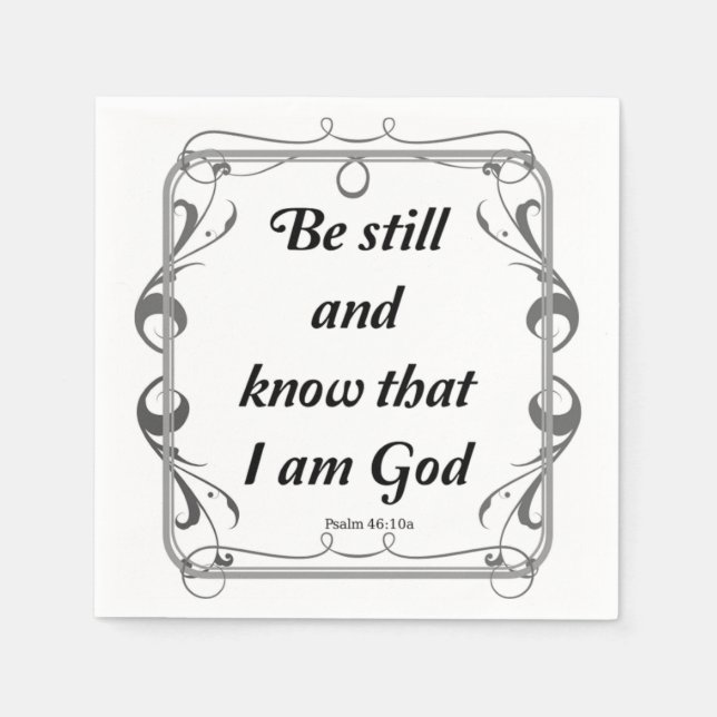 PSALM 46-10 NAPKIN (Front)