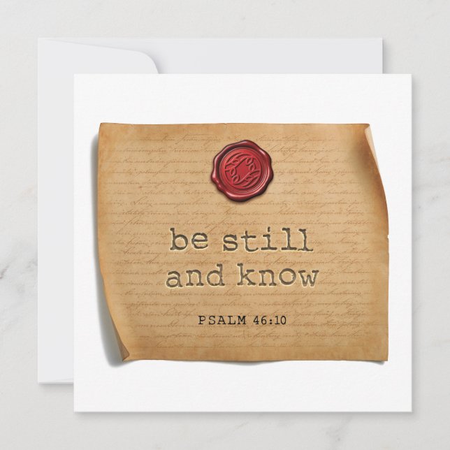 PSALM 46:10 - Personalized Notecard (Front)