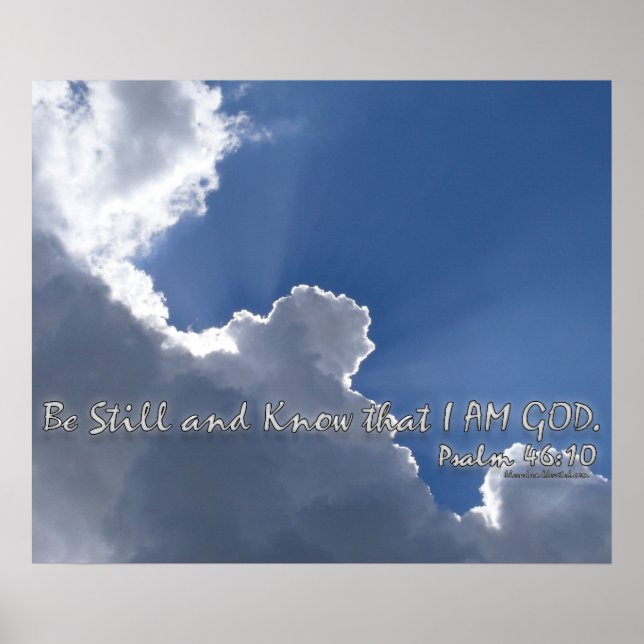 Psalm 46:10 poster (Front)