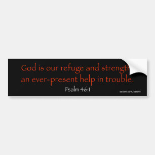 Psalm 46:1 bumper sticker