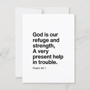 Psalm 46:1 God Is Our Refuge and Strength Postcard