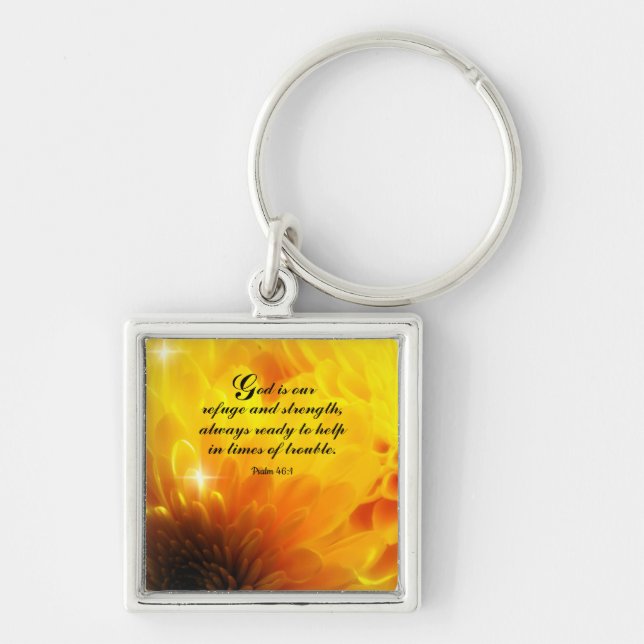 Psalm 46:1 Keychain (Front)