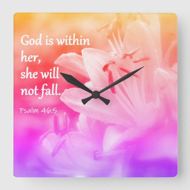 Psalm 46:5 Clock (Front)