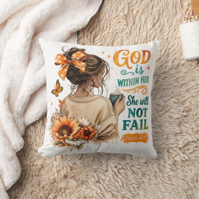Psalm 46:5...  throw pillow (Blanket)
