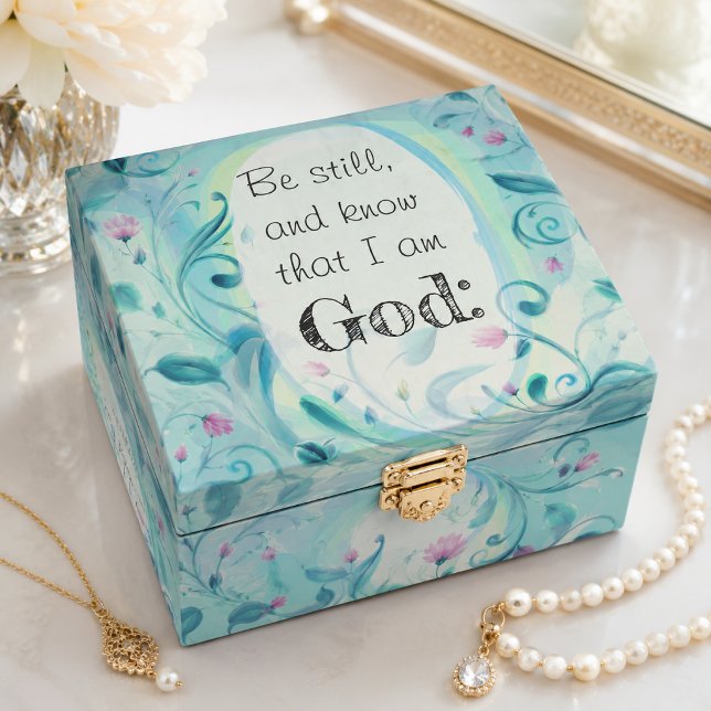 Psalm 46 Be Still Pink Floral Tissue Paper (Creator Uploaded)