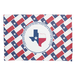 PSALM 4:8 Scripture Customized TEXAS FLAG Pillowcase