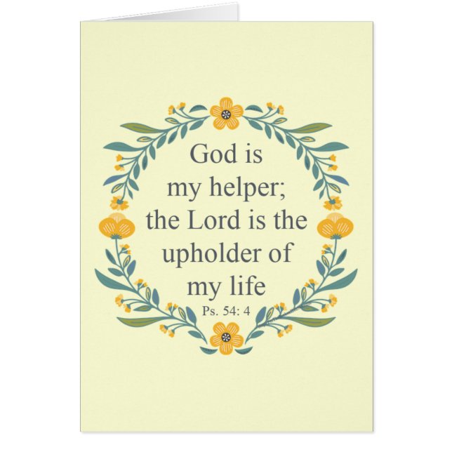 Psalm 54:4 (Front)
