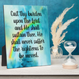 Psalm 55:22    plaque