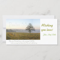 Psalm 5:3 Scripture photocard