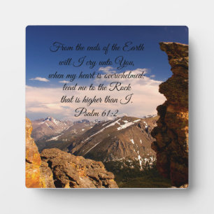 Psalm 61:2 From the ends of the Earth will I cry Plaque