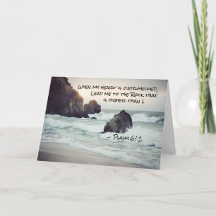 Psalm 61:2 Lead me to the Rock that is Higher Card