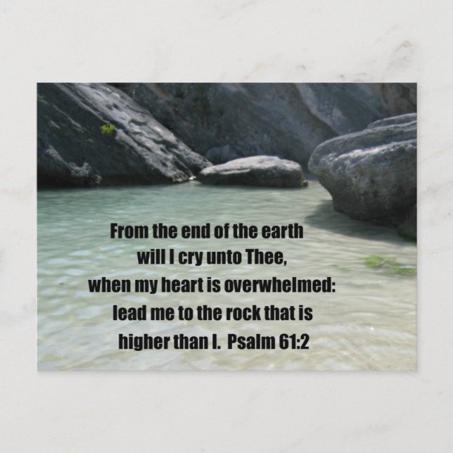 Psalm 61:2 postcard (Front)