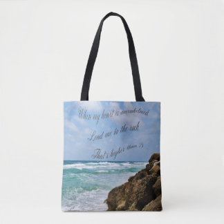 Psalm 61 tote bag