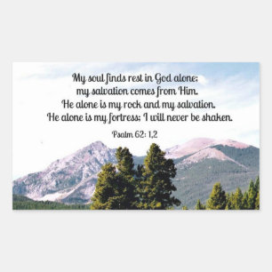 Psalm 62:1,2 sticker