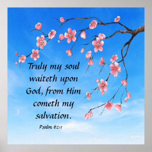 Psalm 62:1 poster