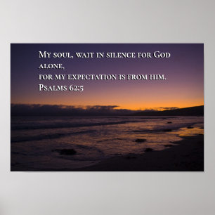Psalm 62:5 poster