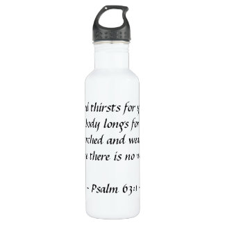 Psalm 63:1 - small yellow Liberty Bottle