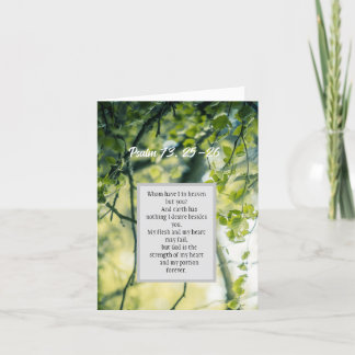 psalm 73: 25-26, Christian folded card