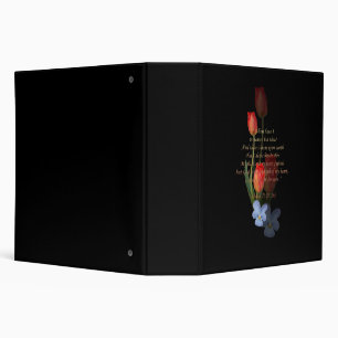 Psalm 73: 25-26 Tulips Binder
